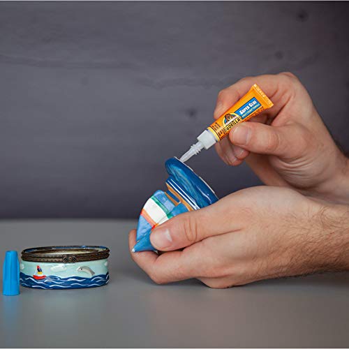 Gorilla Super Glue, Fast‑Setting, Impact‑Tough All‑Purpose Adhesive with Anti-Clog Cap, 4-3 g Tubes, (Pack of 1) - Clear Pack of 1 Liquid