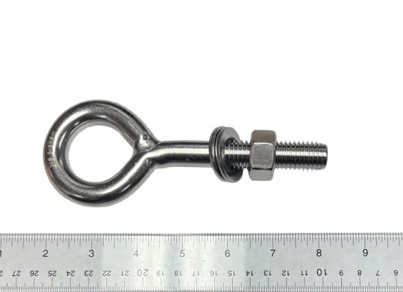 US STAINLESS Stainless Steel 316 Eye Bolt 5/8" x 6" UNC Short Thread Marine Grade Pitch of 11