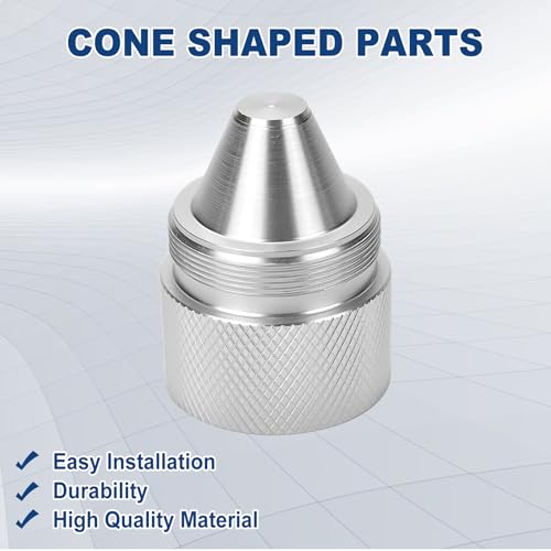 1.375''X24 Cone Shaped Parts - Stainless Steel Aluminium Replacement Sealed End - Compatible with Volvo, Kenworth, Peterbilt, Freightliner, Mack International Trucks (Silvery)