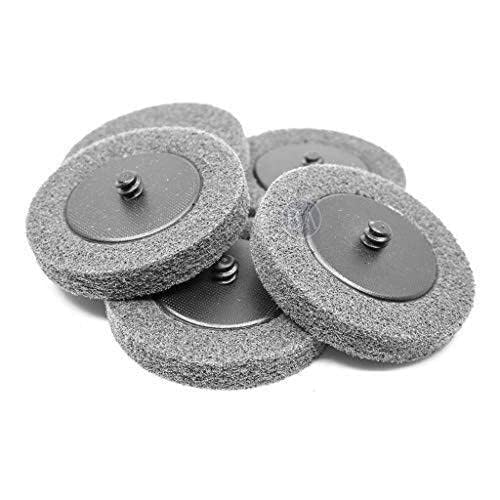 Benchmark Abrasives 3 Inch Sanding Discs Quick Change Silicon Carbide Surface Preparation Wheels, Polishing Wheel for Drill & Die Grinder Sanding Disc, Paint Stripper & Removal - (5 Pack)(Grey) Grey - Super Fine