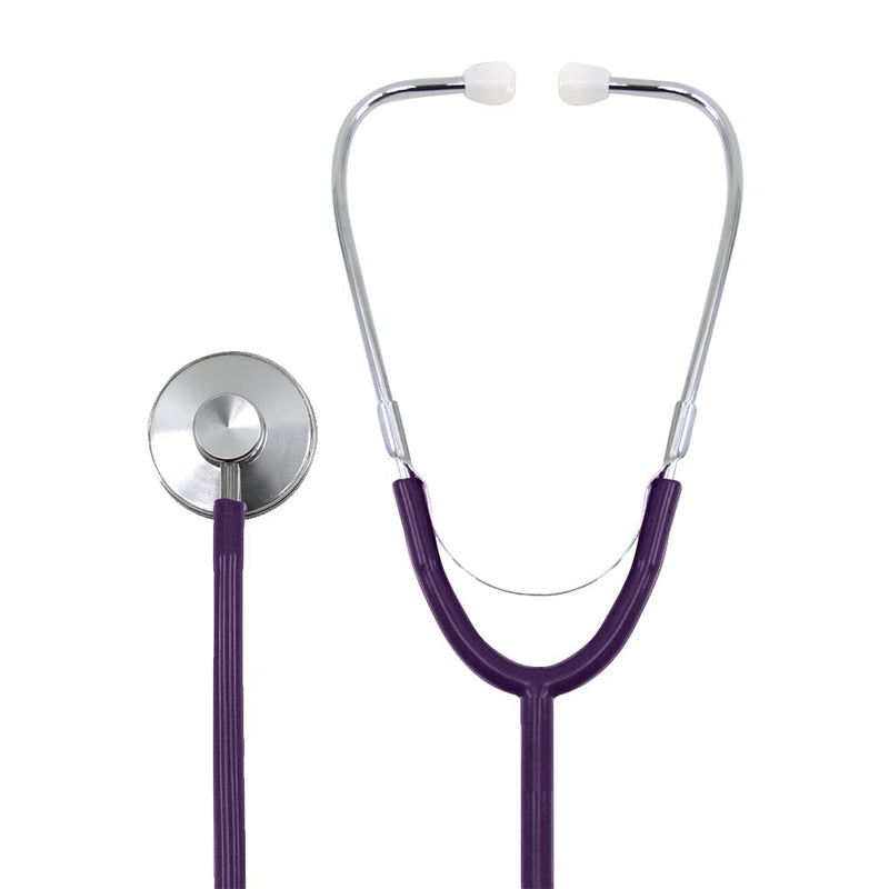 Dixie EMS Single Head Lightweight Stethoscope, Latex Free, for Doctors, Nurses, Students, Medical and Home Use - Purple