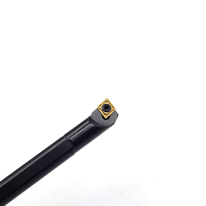 OOSCARBIDE 3/8"x 6" Indexable Boring Bar with10pcs CCMT21.51 (CCMT060204) Carbide Inserts, Right-Hand, High-Quality Solid Carbide, Multilayer Coating