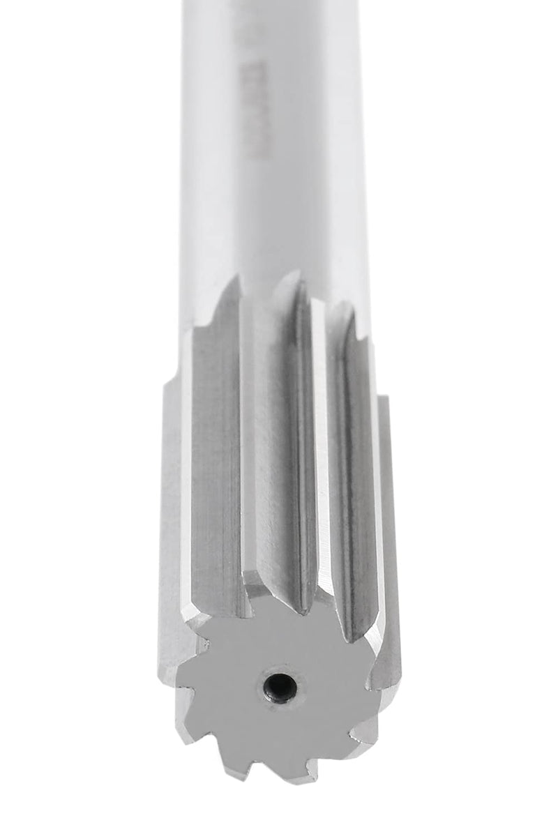 Accusize Industrial Tools 1'' H.S.S. M2 Straight Shank Straight Flute Chucking Reamer, Flute Length 2-3/4'', Oal 10-1/2'', 8 Flute, 5015-0285 | 1" HSS M2 Straight Shank Straight Flute Chucking Reamer, Flt Len 2-3/4", OAL 10-1/2", Right Hand Cut, 8 Flute