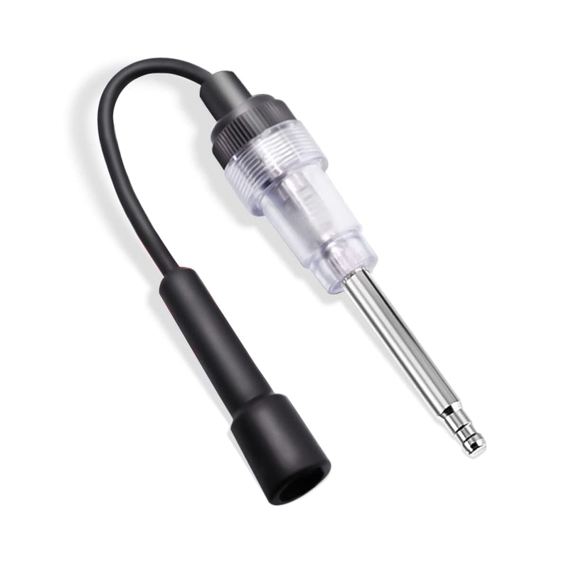 Inline Spark Plug Tester, Straight Boot Engine Ignition Tester Light Easy to Use, Small Armature Diagnostic Detector Tool for Automotive, Car, Lawnmower, Motorcycles, Internal External Engine White/1PCS