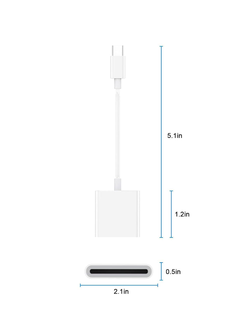 USB C SD Card Reader, USB C to SD Card Reader for iPhone15 and above, USB-C Memroy Card Reader USB C to SD Card Adapter for Mac/iPhone/iPad/Samsung Galaxy S22/21/20/10, Google Pixel, Camera and More