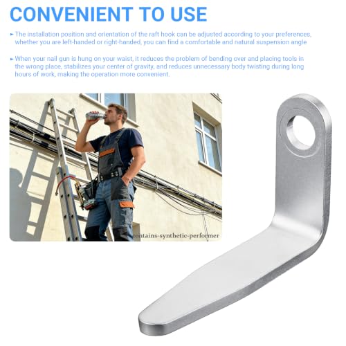 Pneumatic Tool Rafter Hook Hanger,Nail Gun Hook for Senco PC0350 (4 pcs) 4