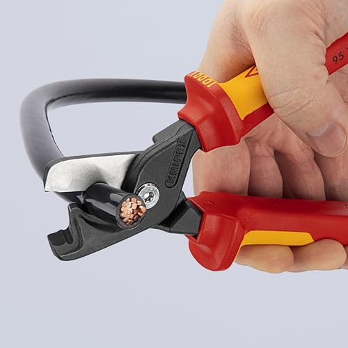 KNIPEX Tools 95 18 225 SBA StepCut® XL Cable Shears-1000V Insulated, 9"