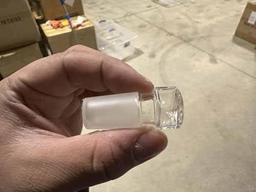 stonylab Glass Hex Head Hollow Stopper, Hexagonal Glass Stopper for 14/20 Outer Joint with Closed Bottom, Ideal for Sealing Lab Glassware, for Laboratory Use Only (5 Packs) 14/20 Joint