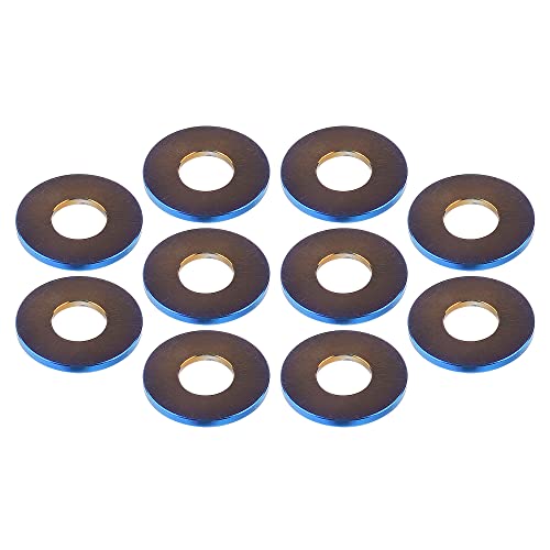 Titanium Washer M5 M6 M8 M10 Spacer Washer (Burnt Blue, M8) Burnt blue