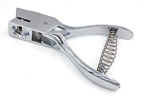 Metal Silver Hand-held Slot Hole Punch Pliers for PVC Cards Badge Photo ID Cards 15x3mm