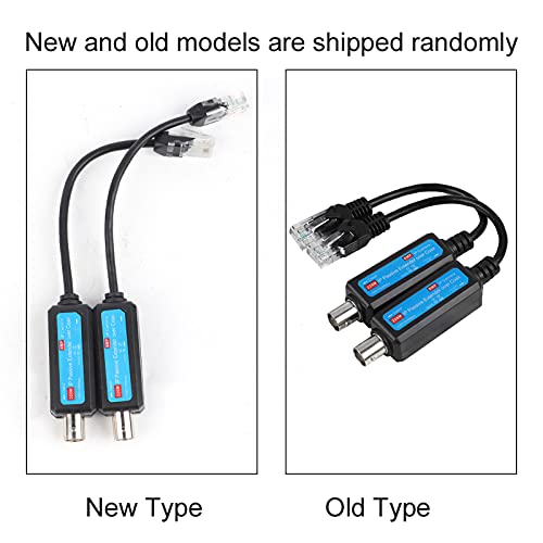  [AUSTRALIA] - Coax Cable to Ethernet Adapter,1Pair 10/100Mbps 1CH Passive IP Network Coaxial Transmitter Receiver Extender for IP NVR Camera