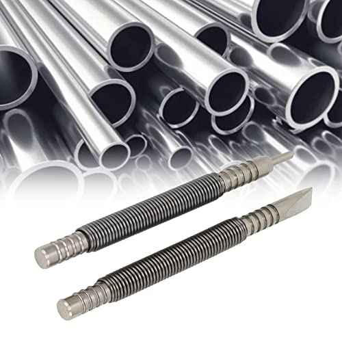 2 Pcs Punch and Chisel Set, Hammerless Cold Chisel and Hinge Pin Punch Set Spring Nail Set Spring Tools Force Door Pin Removal Tool