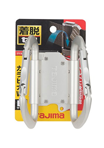 Tajima SFKHA-CLW Detachable Tool Holder, Aluminum, Carabiner, Large, Double