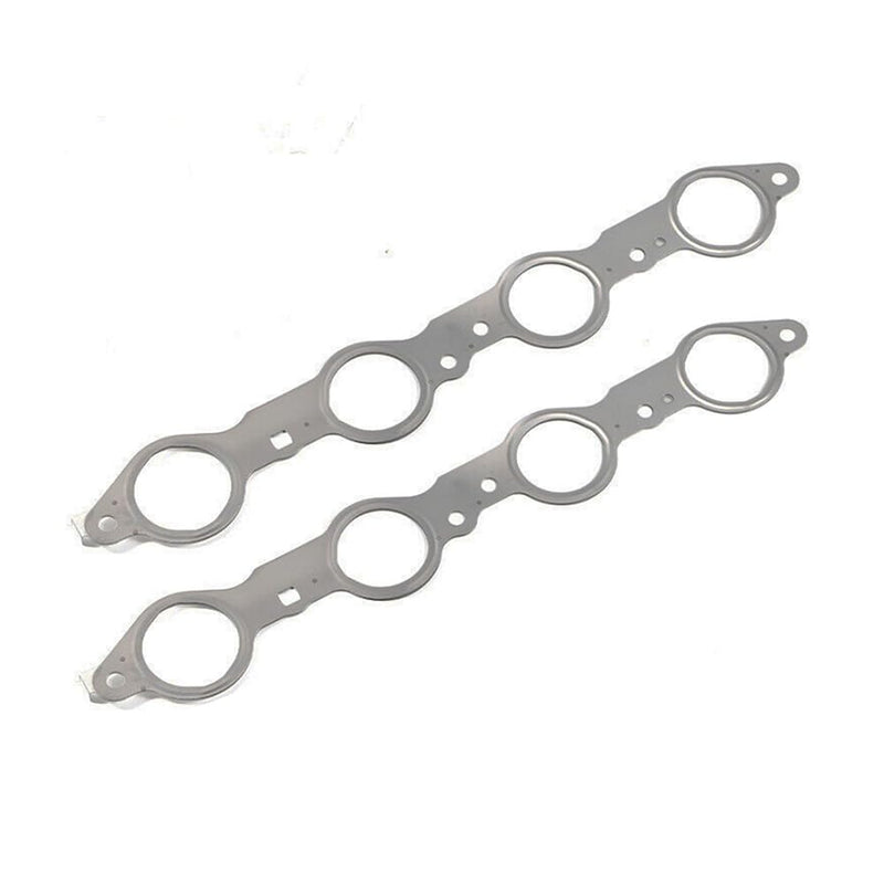 DSkoiph 12617944 Exhaust Manifold Gasket Bolts Kit Compatible with Silverado Sierra Suburban 1500 2500 HD Yukon CTS Escalade MLS LS LQ LM7 4.8L 5.3L 5.7L 6.0L 6.2L (Manifold Gaskets with Bolts) Manifold Gaskets with Bolts