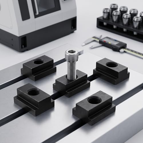 Pissente 5pcs T Slot Nuts Thread Black Oxide