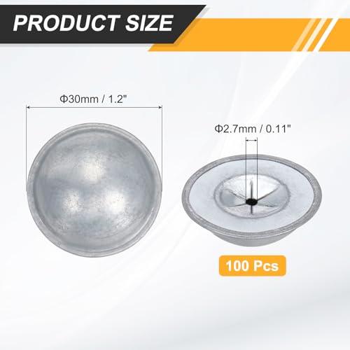 PATIKIL Self Locking Washers 1.2 Inch for Perforated Insulation Pins,100Pcs 100