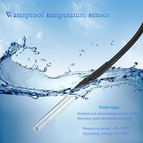 Tuya WiFi Smart Temperature Sensor Controller,4CH 85-250V Relay Switch, Remote Voice Control, APP Remote Control, Dry Contact, Real-Time Monitoring, Compatible with Alexa and Google Home 4CH 110V Temperature