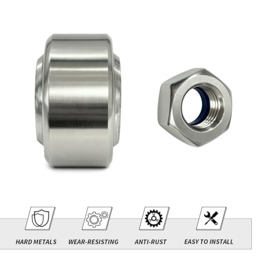 50754 Pillowball Bearing & Nut Replacement Compatible with Air Lift Performance Suspension Kits, Stainless Steel Nut & Bearing Steel Inner Ring-1PCS 2
