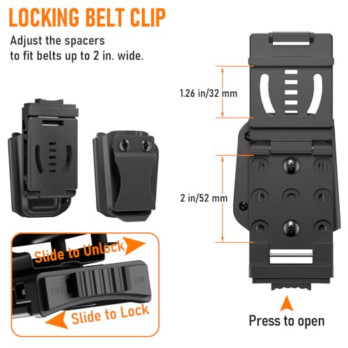 Kydex Multitool Sheath Compatible with Leatherman WAVE & WAVE PLUS, with Bit Holder