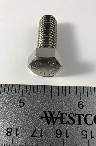US STAINLESS 100 Pcs Stainless Steel 316 A4 3/8"-16 x 1 UNC Hex Head Bolt Cap Screw F593