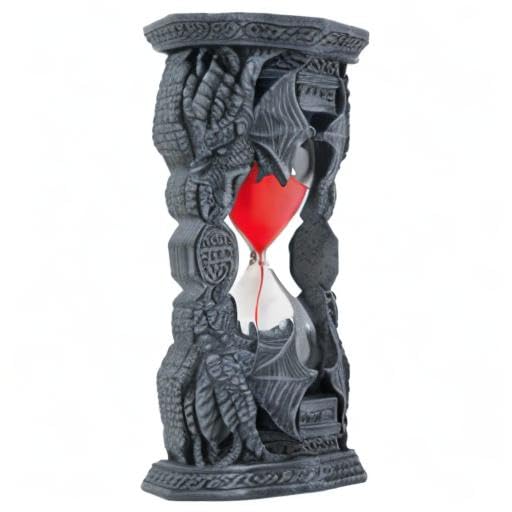 Celtic Tribal Dragon Head Sand Timer Display