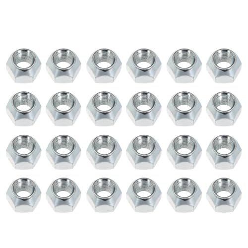 1/2-20 Inch Wheel Stud with Nuts for Trailer for Axles 2000 lb to 3500 lb for Dexter 4400 lb with 1/2"-20 UNF Thread Size (24Sets) 24Sets