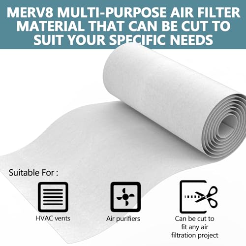 MERV 8 Cut to Fit Air Vent Filter Material for HVAC Vents