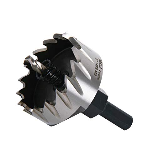McJ Tools 2 Inch HSS M2 Drill Bit Hole Saw for Metal, Steel, Iron, Alloy, Ideal for Electricians, Plumbers, DIYs, Metal Professionals