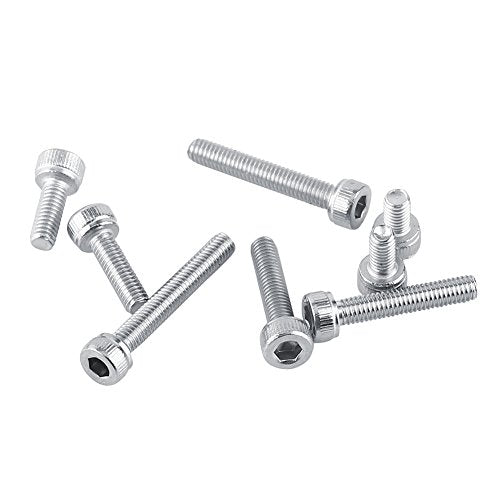 340Pcs 304 Stainless Steel Hex Socket Head Screws Bolts Nuts Assortment Kit with Storage Box, M3 x 5/6/8/10/12/14/16/18/20mm, Combination Screw