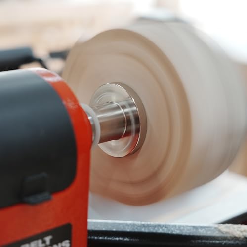 Woodworking 3" Lathe Faceplate with Screw Chuck, Two nylon washers for 1" x 8TPI Spindle Woodturning Lathe. 3"with Screw Chuck,1"x8TPI