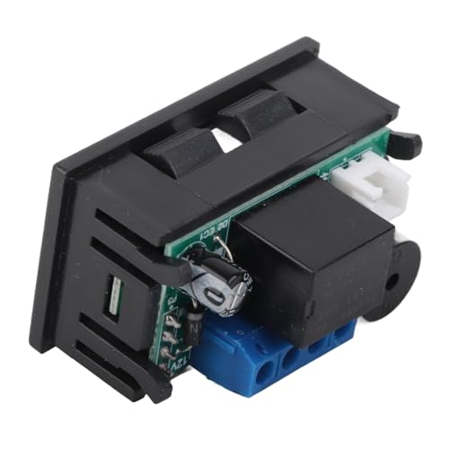 Temperature Controller, Digital Display DC 12V Thermostat, -50 to 110 Celsius Programmable Temperature Sensor for Home, Heater, Equipment Case