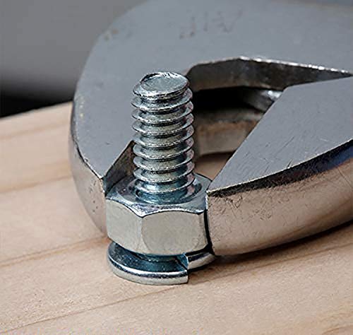 M6 304 Stainless Steel Flat Washer and Split Spring Lock Washer Assortment Set, 100Sets /Pack (M6)