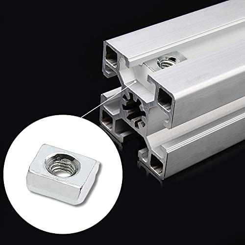 3030 Series Sliding T Nuts M5 Thread 8mm T-Slot, 50 Pcs 30Series M5-50Pcs