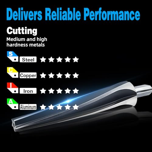  [AUSTRALIA] - 7 Degree Ball Joint Tapered Reamer 1-1/2” Per Foot Taper– M2 6542 High-Speed Tool Steel, Universal Reamer Tie Rod Drill Bit for Automotive & Construction – Precise & Durable with Easy Grip Design