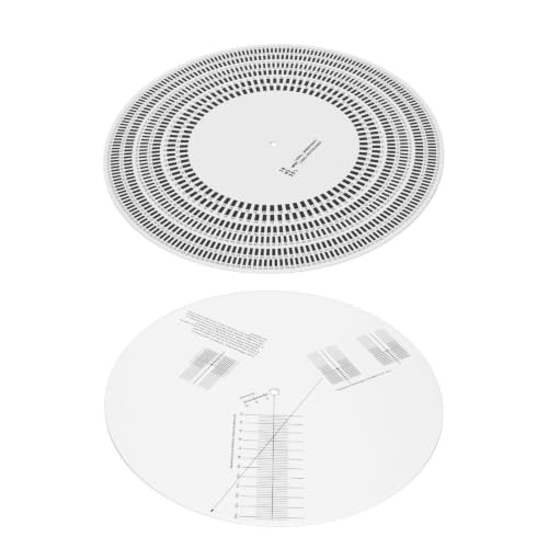 inch Turntable Stroboscope Disc 33/45/78 RPM 50/60Hz Rotational Speed Detection for LP Vinyl Turntables Calibration Disc for Vinyl Record Player