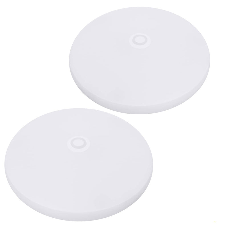 Facon 4-1/2'' LED RV Puck Light, 2-Packs Slim Surface Mount Ceiling Dome Light with Switch, 12V DC Interior Light for RV Camper Trailer Motorhome, 3400K Warm White Dia: 4.5Inch, 2Packs 3400K Warm White Light