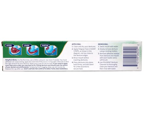 Super Poligrip Denture Adhesive Cream: 2 Packs of 2.4 Oz