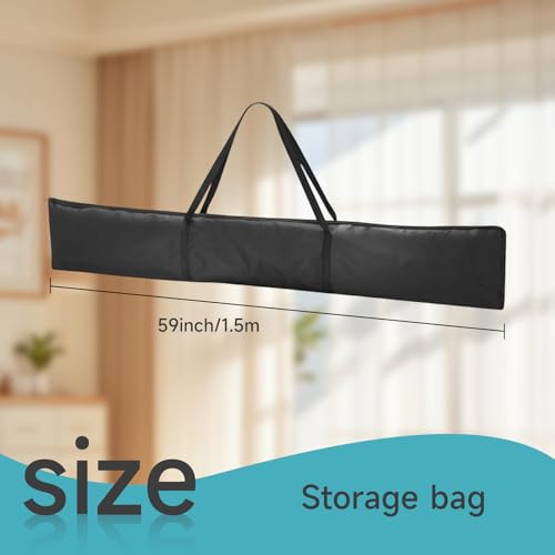 60 Inch Guide Rail Bag Compatible with Makita, Festool, DeWalt Track Saw Rails - 1.5m Protective Carrying Case with Thickened Shock-Absorb Foam - 600D Heavy Oxford Cloth Tote for Plunge Saw Tracks