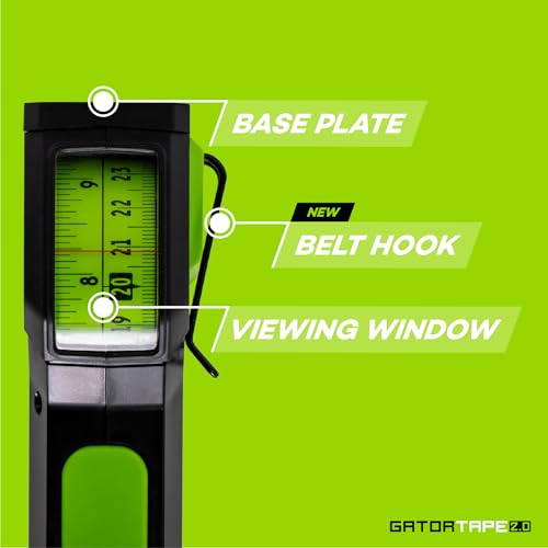 2.0 16ft Measuring Tape with Top View Reading Window, Dual Scale