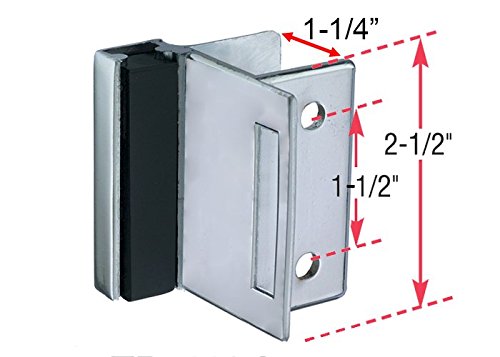 TP 1100 Toilet Partition Die Cast Zamac Complete Inswing Door Hardware Set, 1 in. Door 1-1/4 in. Pilaster 1 in. Inswing Chrome