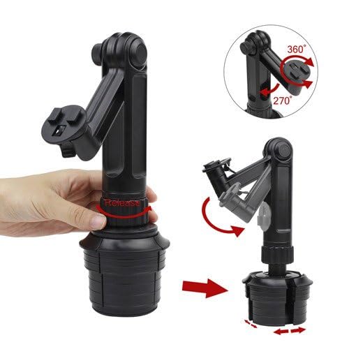ChargerCity LongArm Xtreme Tablet Beverage Drinks Cup Holder Mount for All Tablet Like Apple iPad PRO Air Mini Galaxy Tab Surface Pro Slate