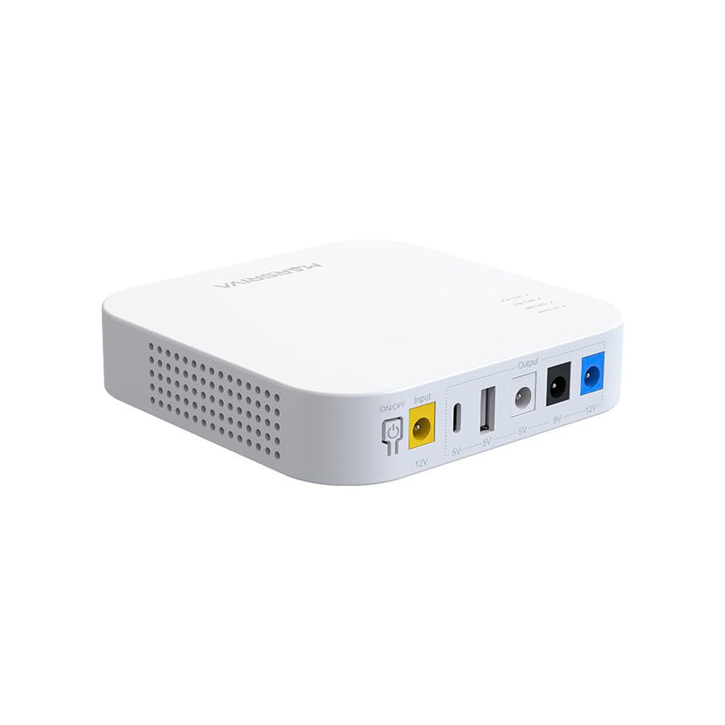 KP4 Mini UPS Battery Backup for WiFi Router, Modem, CCTV Camera, Smart Home Devices, 10000mAh 36Wh DC UPS with USB-C, USB-A & 3 DC Outputs, 0ms Transfer