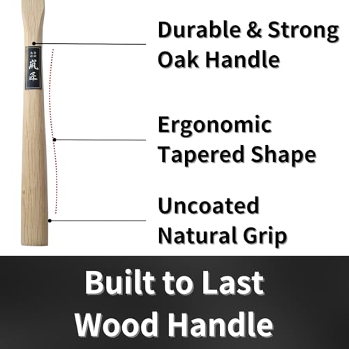 Japanese Carpenter Hammer GENNO 375g / 13.2 oz Double Face Woodworking Hammer Wood Handle for Chisel, Japanese Hand Plane, Nail, Made in JAPAN
