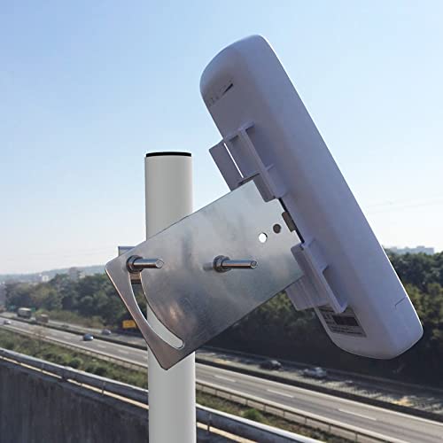 Adbamic Pole Mount, Electronics Pole for Outside Home Antenna Installation, 15inch Length., White