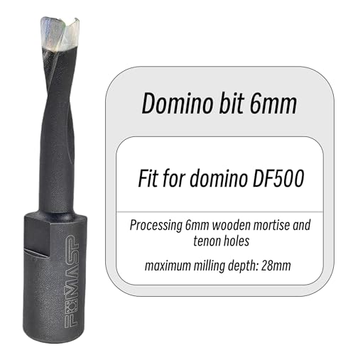 Domino Cutter,Solid Carbide Domino Bit for Domino DF500 ,6mm 6mm DF500 Bit