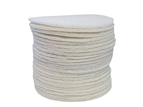 Starcke Scouring Pads, 5 inch 25 Pack Sanding Pads, White Automotive Sandpaper for Automotive Paint & Paint Supplies, Non Abrasive Auto Body Supplies, Aluminum Oxide Surface Conditioning Scuff Pad Non Abrasive/Polishing