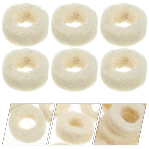 OSALADI Felt Washers Replacement Round Wool Felt Washer 0.59X0.59X0.19in Oil Plug Washer Mechanical Seal Gasket for Oil Leak Prevention Equipment Maintenance and Easy Replacement