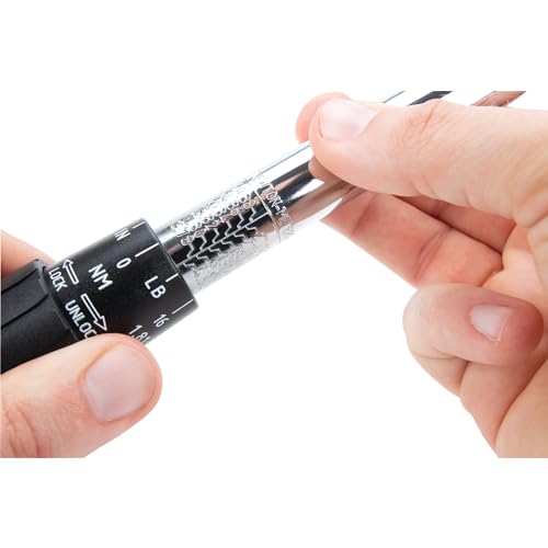 Performance Tool M197 3/8-Inch Drive Torque Wrench 250 inch/lb. - Dual Scale, Audible Click, Precision Ratchet 3/8" Dr. Click Style (30-250 in/lbs)