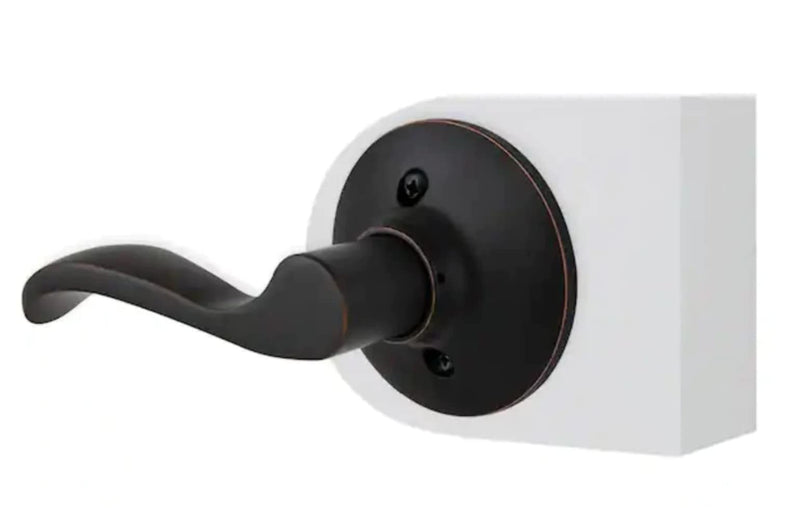 Defiant LYEX704B-L Naples Aged Bronze Left-Hand Dummy Door Lever