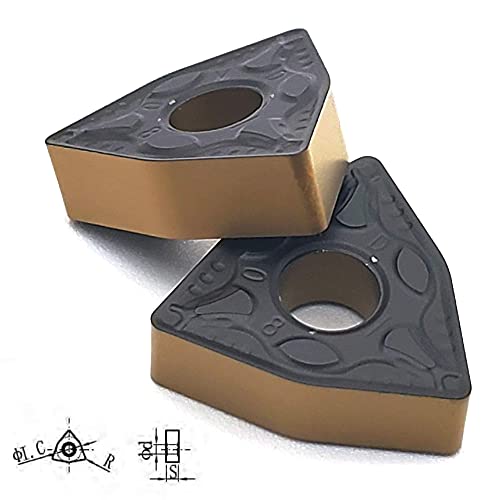 WNMG432 / WNMG080408-PM of CNC Carbide Inserts for Steel Turning Cutting Tools, The Chip Breaker PM fit for Semi-Finishing Metal Cutting, 10 PCS.